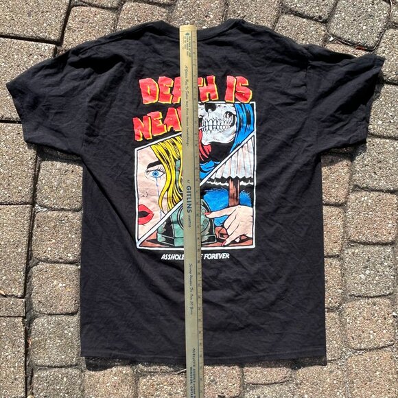 Death Is Near A$$holes Live Forever T Shirt Sz L - Picture 8 of 9
